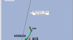 Maritime boundary between Ghana and Ivory Coast