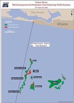 Maritime boundary between Ghana and Ivory Coast Maritime boundary between Ghana and Ivory Coast