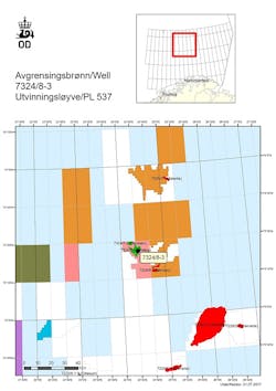 Appraisal well 7324/8-3 on the Wisting oil discovery in the Barents Sea
