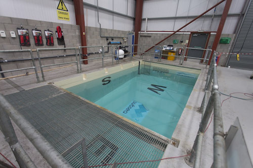M2 Subsea's purpose-built indoor fresh water test tank