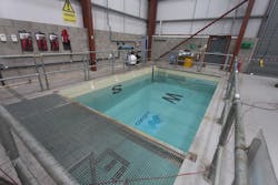 M2 Subsea&apos;s purpose-built indoor fresh water test tank