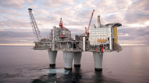 Troll A platform in the Norwegian North Sea