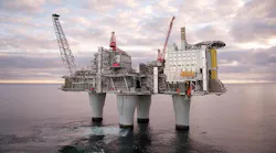 Troll A platform in the Norwegian North Sea