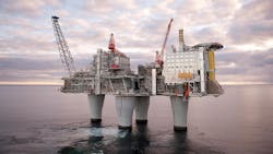 Troll A platform in the Norwegian North Sea Troll A platform in the Norwegian North Sea