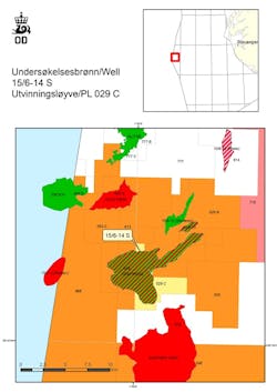 15/6-14 S in production license 029 C in the Norwegian North Sea 15/6-14 S in production license 029 C in the Norwegian North Sea