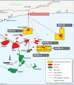 Sole field development in the Gippsland basin offshore southeast Australia Sole field development in the Gippsland basin offshore southeast Australia