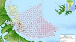 Spectrum 2D seismic survey covering the Austral and Malvinas basins offshore southern Argentina