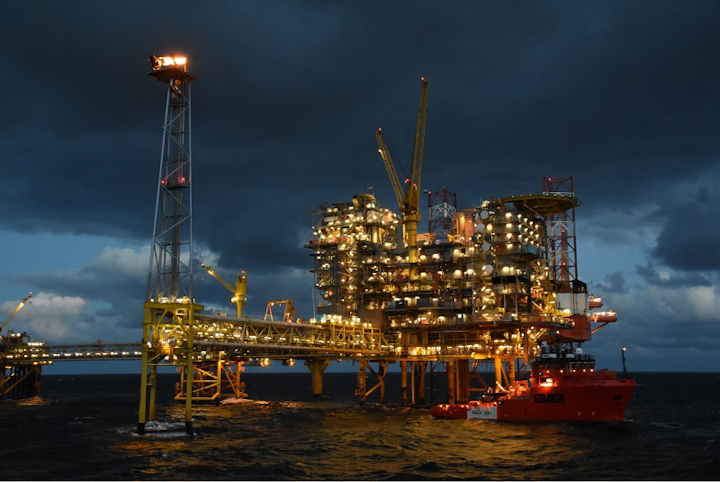 Tyra East offshore Denmark