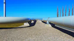 The Greifswald delivery point of the Nord Stream pipeline in Germany