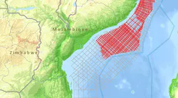 Multi-client 2D seismic survey offshore Mozambique
