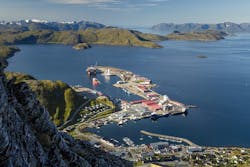 Polarbase supply base at Hammerfest Polarbase supply base at Hammerfest