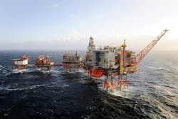 Valhall in the Norwegian North Sea Valhall in the Norwegian North Sea