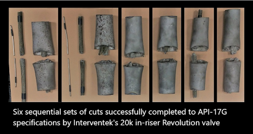 Interventek API-17G specification shear and seal test procedure for its new 20,000-psi subsea in-riser Revolution Valve