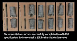 Interventek API-17G specification shear and seal test procedure for its new 20,000-psi subsea in-riser Revolution Valve Interventek API-17G specification shear and seal test procedure for its new 20,000-psi subsea in-riser Revolution Valve