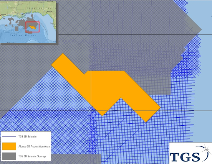 Alonso 3D multi-client seismic survey in the deepwater Gulf of Mexico