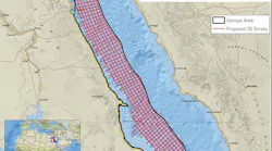 2D multi-client seismic survey offshore Egypt in the Red Sea
