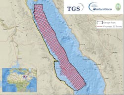 2D multi-client seismic survey offshore Egypt in the Red Sea