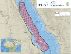 2D multi-client seismic survey offshore Egypt in the Red Sea 2D multi-client seismic survey offshore Egypt in the Red Sea