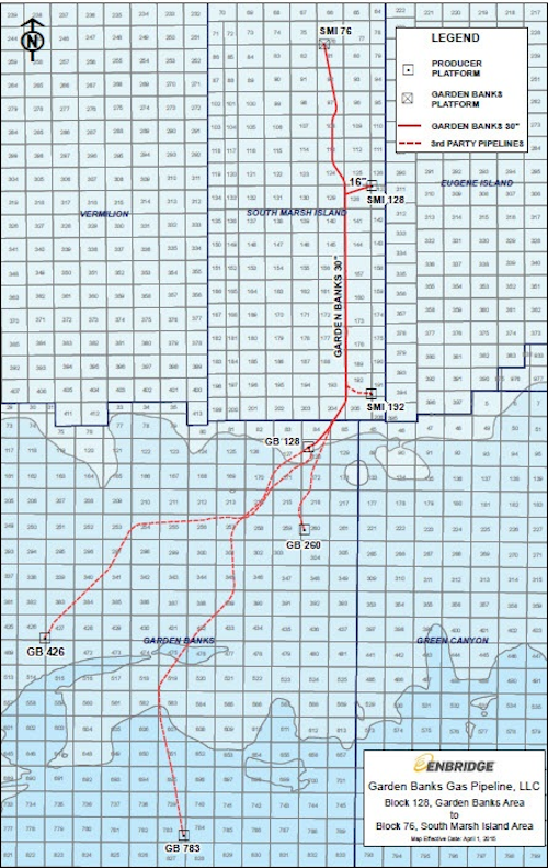 Garden Banks natural gas pipeline