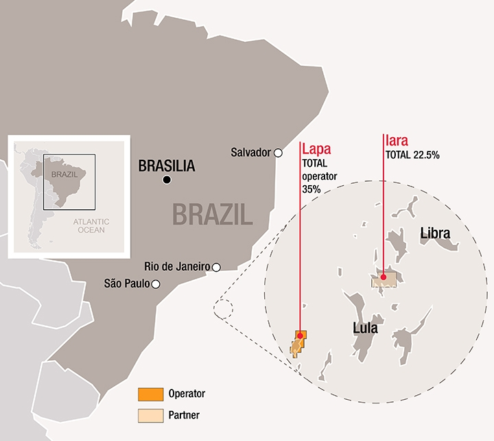 Lapa and Iara fields offshore Brazil