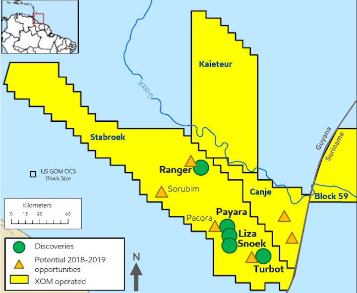 ExxonMobil seventh deepwater oil discovery offshore Guyana