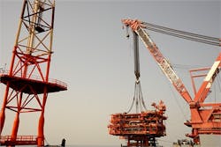 Abouzar field production platform Abouzar field production platform