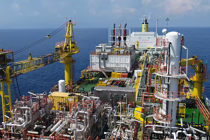 Bertam oil field FPSO offshore Malaysia