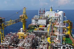Bertam oil field FPSO offshore Malaysia Bertam oil field FPSO offshore Malaysia