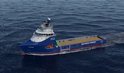 Platform supply vessel