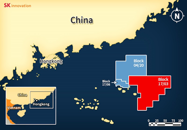 Block 17/03 PSC in the Pearl River Mouth basin in the South China Sea