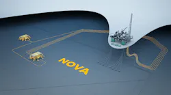 Nova oil and gas field layout