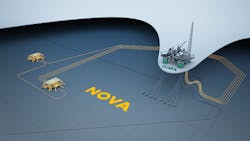 Nova oil and gas field layout