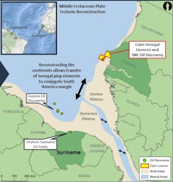Demerara plateau offshore Suriname