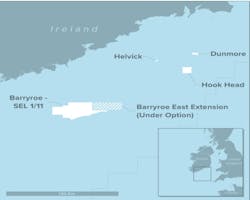 Standard exploration license 1/11 in the North Celtic Sea basin offshore southern Ireland Standard exploration license 1/11 in the North Celtic Sea basin offshore southern Ireland