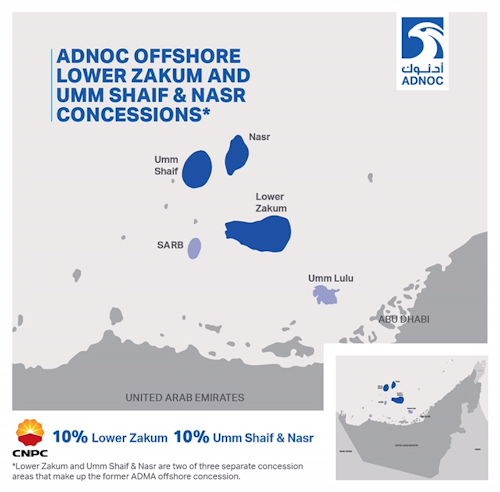 ADNOC Offshore Umm Shaif and Nasr concession and the Lower Zakum concession
