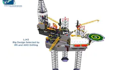 LJ43 jackup rig design for ARO Drilling and International Maritime Industries