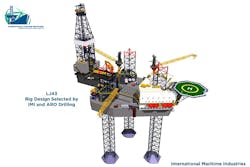 LJ43 jackup rig design for ARO Drilling and International Maritime Industries LJ43 jackup rig design for ARO Drilling and International Maritime Industries