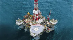 Diamond Offshore’s semisubmersible drilling rig Ocean Valiant