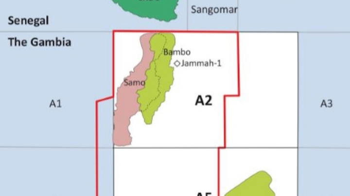 Blocks A2 and A5 offshore The Gambia