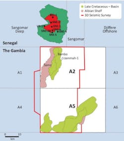Blocks A2 and A5 offshore The Gambia Blocks A2 and A5 offshore The Gambia