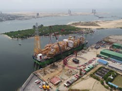 FPSO Egina module integration program in Lagos, Nigeria FPSO Egina module integration program in Lagos, Nigeria