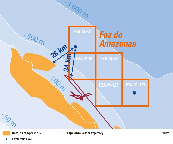 Foz do Amazonas basin offshore Brazil
