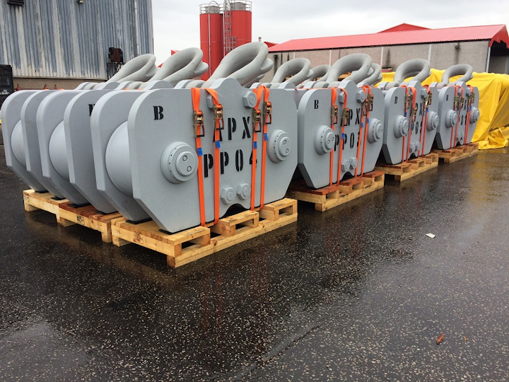 H-Links ready for load-out at InterMoor’s facility in Aberdeen