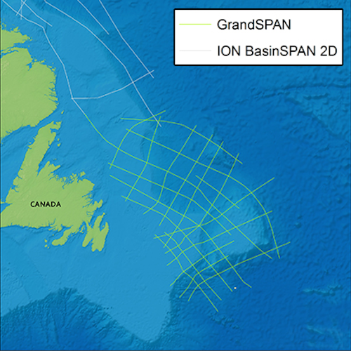 GrandSPAN 2D multi-client seismic program in the Grand Banks offshore Newfoundland