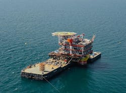 Topsides of the wellhead platform for the Yuri Korchagin Phase 2 development Topsides of the wellhead platform for the Yuri Korchagin Phase 2 development