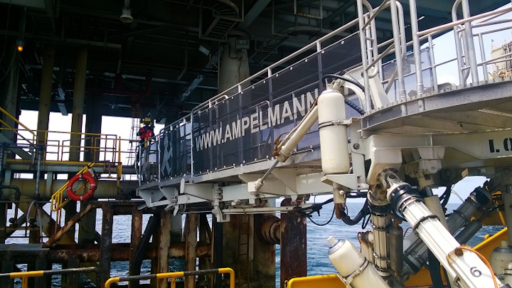 Ampelmann L-type gangway system