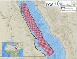 2D long-offset, broadband multi-client seismic survey in the Egyptian Red Sea
