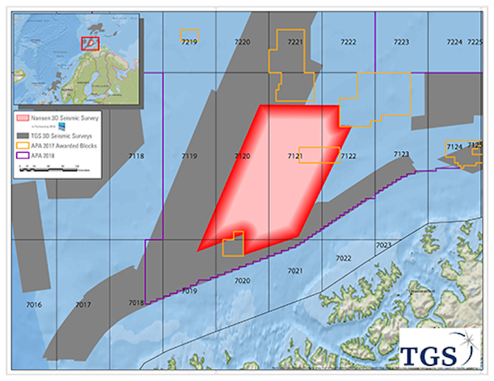 Nansen 3D Geostreamer survey