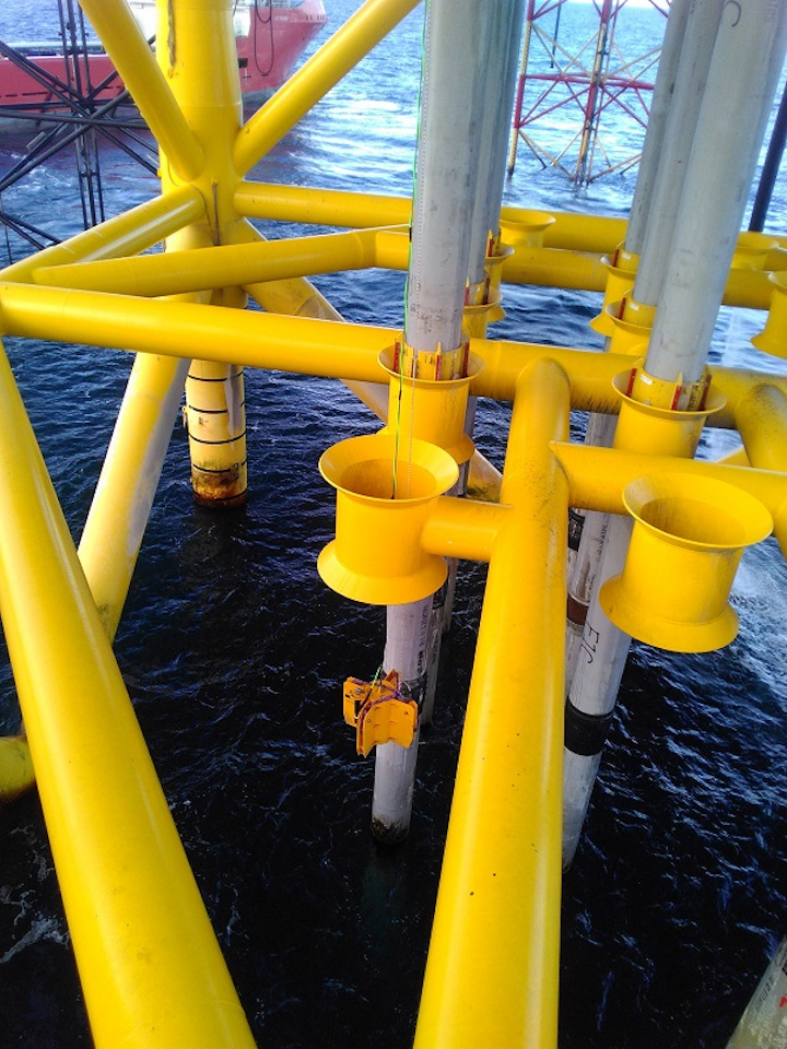 Aquaterra Energy centralizer being run sub-cellar deck