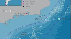 Blocks Carcará North and BM-S-8 offshore Brazil